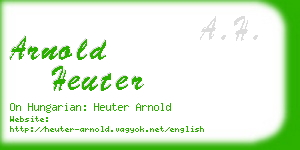 arnold heuter business card